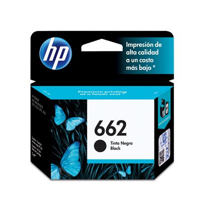 Cartucho de Tinta HP 662 CZ103AL CZ103AB Preto - Original 2ml